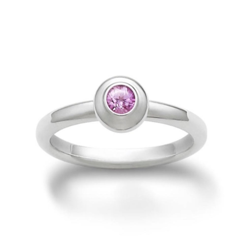 James Avery Remembrance Ring with Pink Sapphire